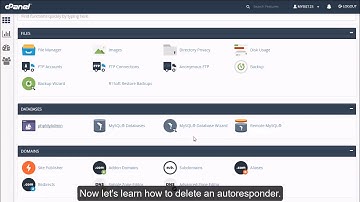 cpanel Email - Delete an autoresponder
