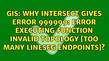 Why Intersect gives ERROR 999999: Error executing function Invalid Topology [Too many lineseg...