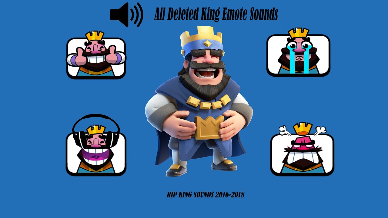 Interesting that the other sound effects for each of the king emotes were  removed years ago. I personally liked the variety, now it's just one sound  effect per emote. Bring them back