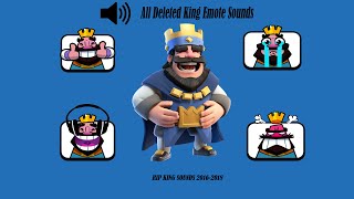 All DELETED KING EMOTE SOUNDS in #clashroyale #supercell #emotes Resimi