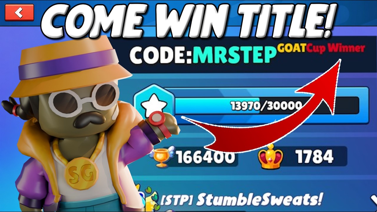 STUMBLE GUYS LIVE COME WIN RED CUP WINNER TITLE TAG! - YouTube