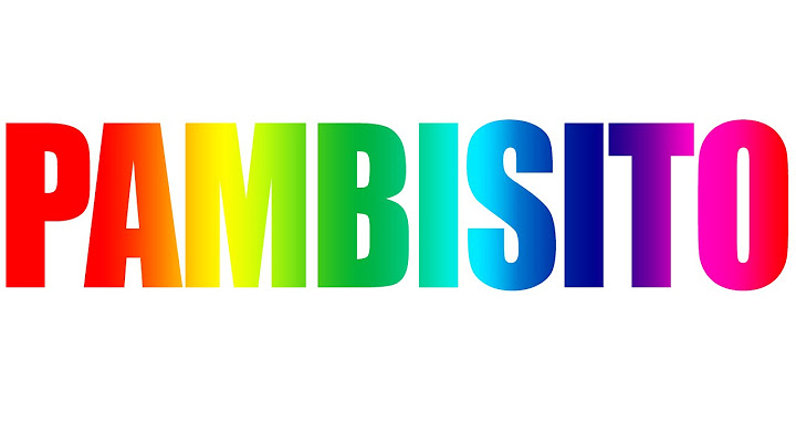 ¿Qué significa PAMBISITO?