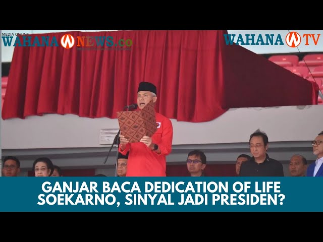 Ganjar Baca Dedication of Life Soekarno, Sinyal Jadi Presiden?