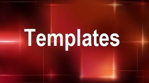 MicroStrategy - Templates - Online Training Video by MicroRooster