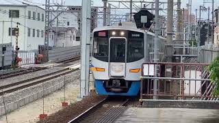 南海本線　南海9000系9507F+9000系9507F 特急和歌山市行きサザン通過　諏訪ノ森駅