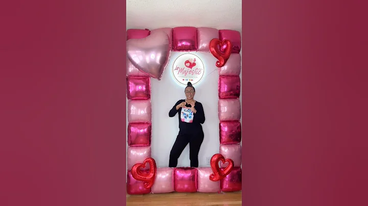 How to create this foil balloon decor for Valentine’s Day 💝 #valentinesday #balloonwall #balloon