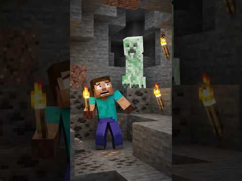 Minecraft video Herobrine Steve attack creeper#viral #youtubeshorts #staranonymousvs47khalifa #ai