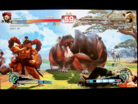 SSFIV ENDLESS BATTLE MATCH JR RODRIGUEZ ( AKUMA ) VS ReFLeXxX ll ( ZANGIEF ) ON XBOX 360 GAME 4