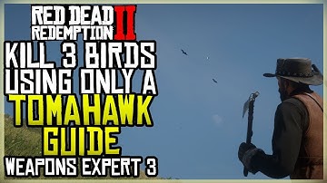 Dood 3 vogels met een Tomahawk-gids - Wapenexpert 3 - Red Dead Redemption 2