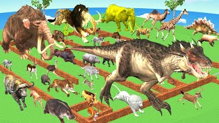 Maze Madness Race 30 Wild Animals Which is the Fastest Animal? Animal Revolt Battle Simulator screenshot 5