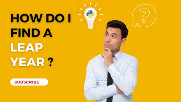 Find Leap Year Using Python Language || Python