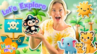 Let’s Explore! Pirate Adventure & Animal Fun 🐵 with Hattie May | Baby & Toddler Learning