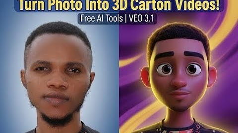 How To Turn Your Picture Into a 3D Cartoon Video Using VEO 3.1  | VEO 3.1 Tutorial