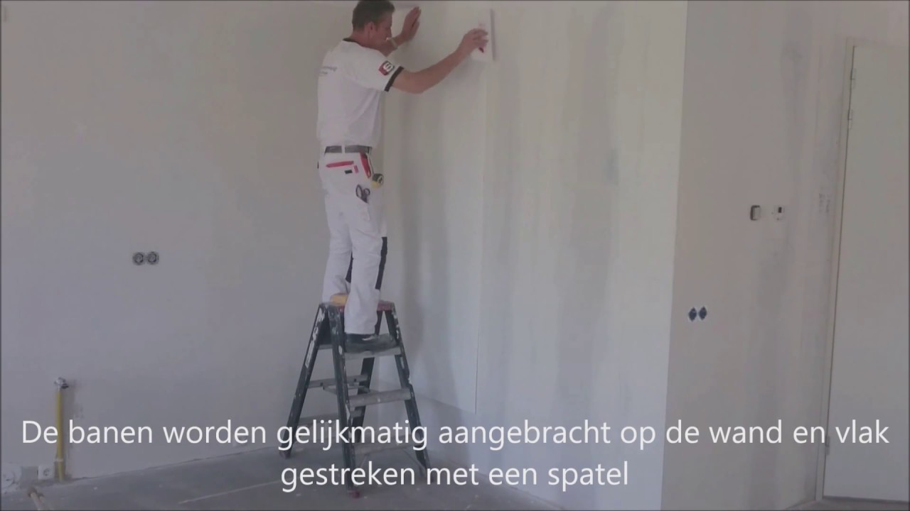 Renovlies behang plakken en sausen door schildersbedrijf henk postma ... Renovlies zelf aanbrengen