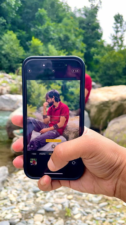 Iphone best Portrait settings outdoor 😍 #shorts #photography #iphone15