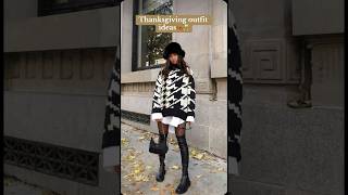 Thanksgiving outfit ideas #fashion #fallstyle #fallfashionideas #holidayparty #thanksgivingoutfit