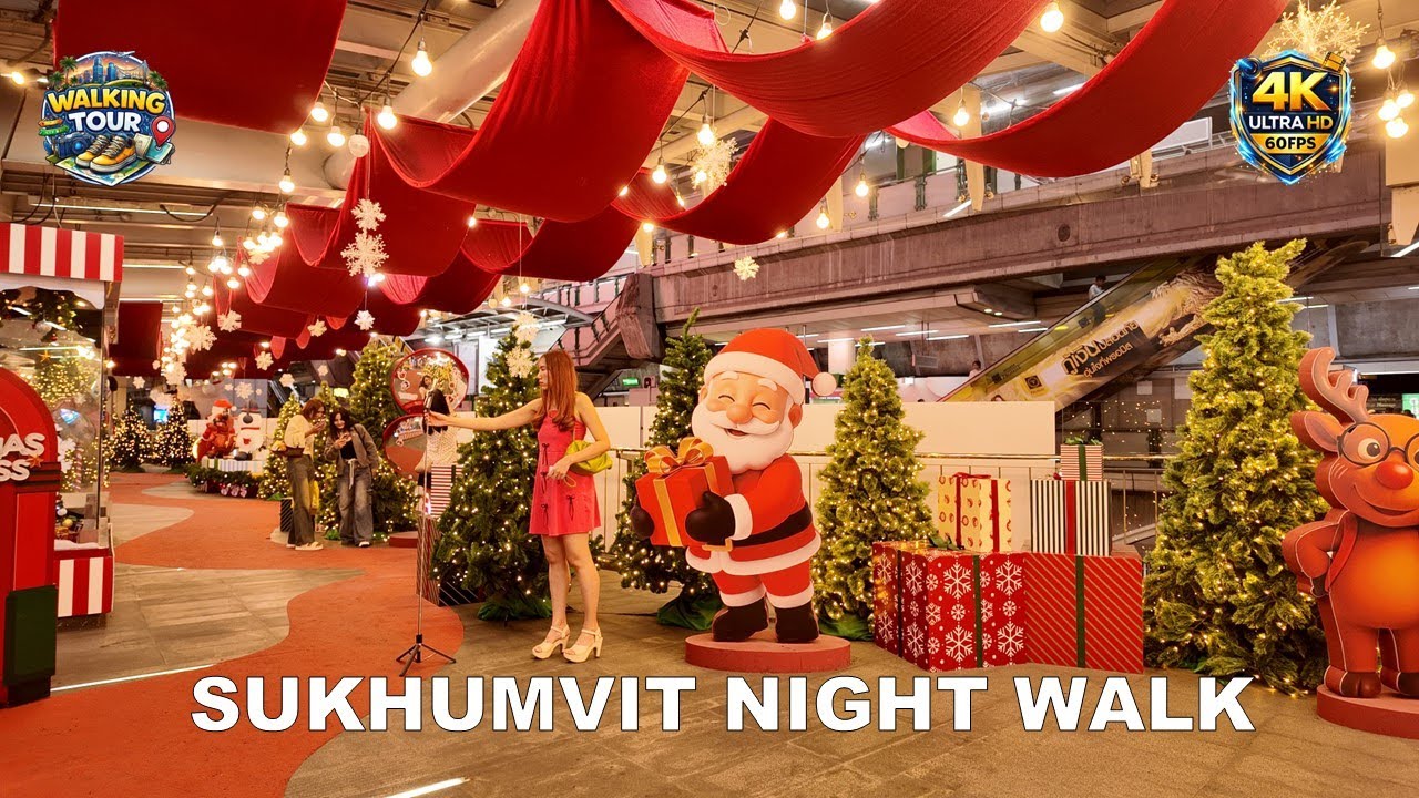 Bangkok Sukhumvit Night Walk | End of Year 2025 | 4K