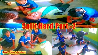 Split Part 2, Nawol ThangTa Academy. Nawol MA Sports. Martial arts, Hojai Assam, India.