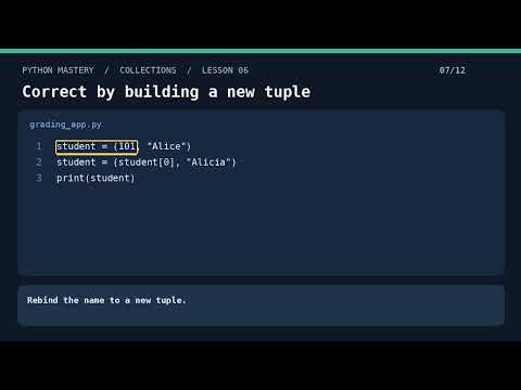 Python Tuples Explained: Create, Index, Slice, Immutable | Advanced Python Lesson 6