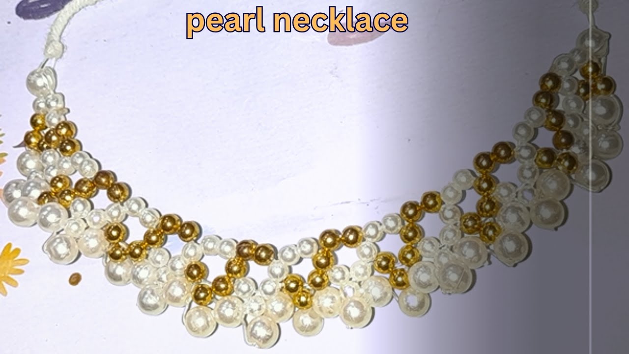 pearl necklace designs ideas//new handi craft//how to make pearl