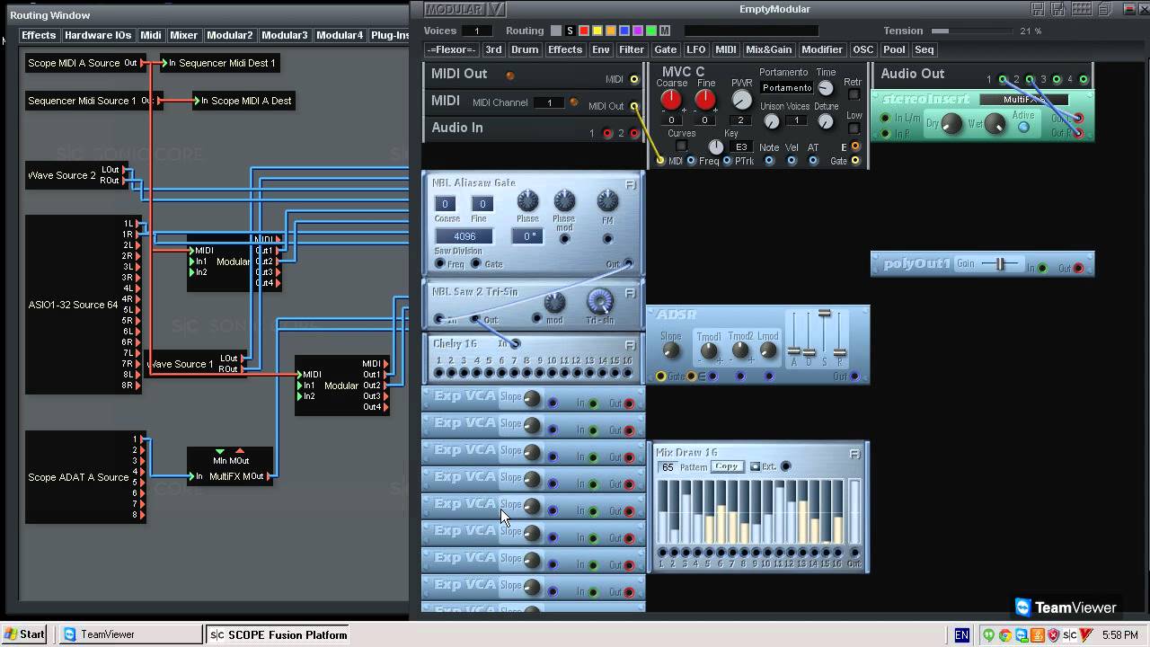 Faxi Nadu - Sonic Core Modular Tutorial - Combining Additive, FM, Granular,Subtractive Synthesis 1/2