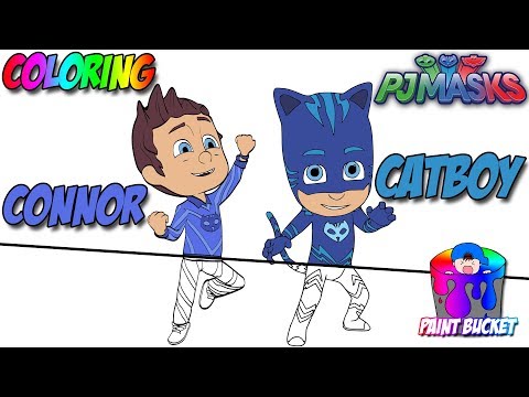pj-masks-connor-transforms-into-catboy-new-coloring-page---coloring-book-for-kids-to-learn-colors