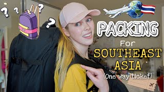 WHAT'S IN MY BACKPACK? Pack with me for a one way ticket to Southeast Asia! ✈️🎒