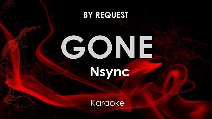 Gone Karaoke version - Karaoke performance video thumbnail