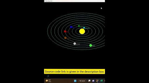 computer graphics project: solar system in C/C++. #contentondemand #computergraphics