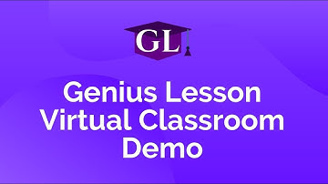 Genius Lesson Virtual Classroom Demo