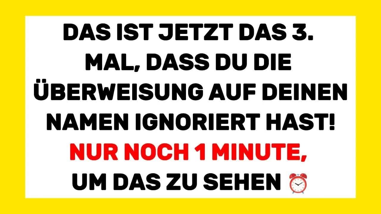 üben 45 : Das ist das 3  Mal, dass Gott dir diesen finanziellen Segen geben will 🙏💰