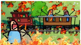 Driving Through a Wildfire in my Doomsday Survival Train screenshot 4