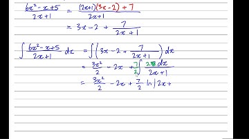 Ext. 2 Integration - 4B: Algebraic Manipulation