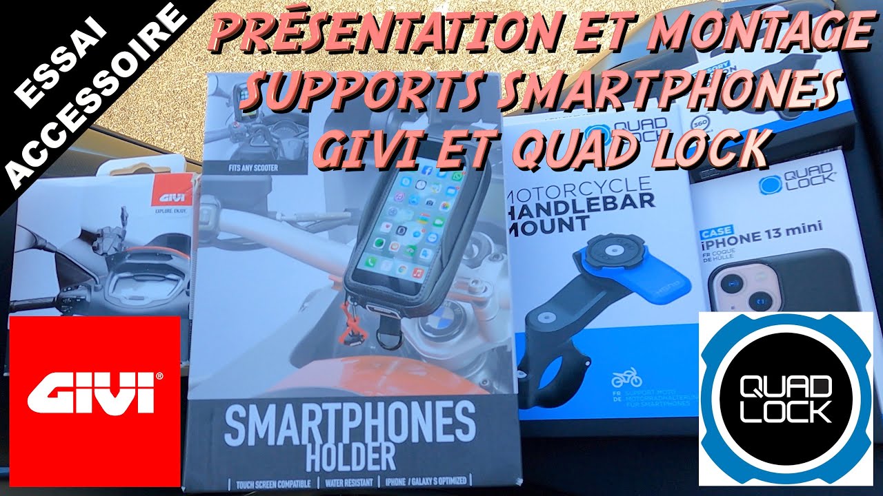 Adaptateur sans fil CarPlay Quad Lock moto 