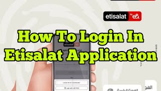 How to login in Etisalat application | How to login in etisalat app with your mobile number screenshot 3