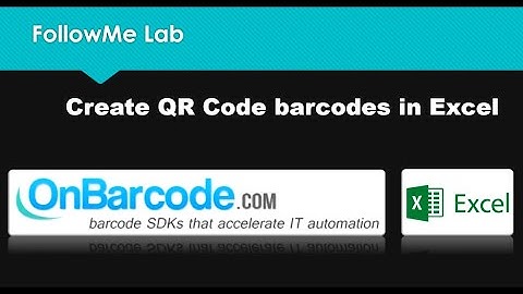 Excel QR Code barcode image generator: create, make, print 2d QR Code images in Microsoft Excel