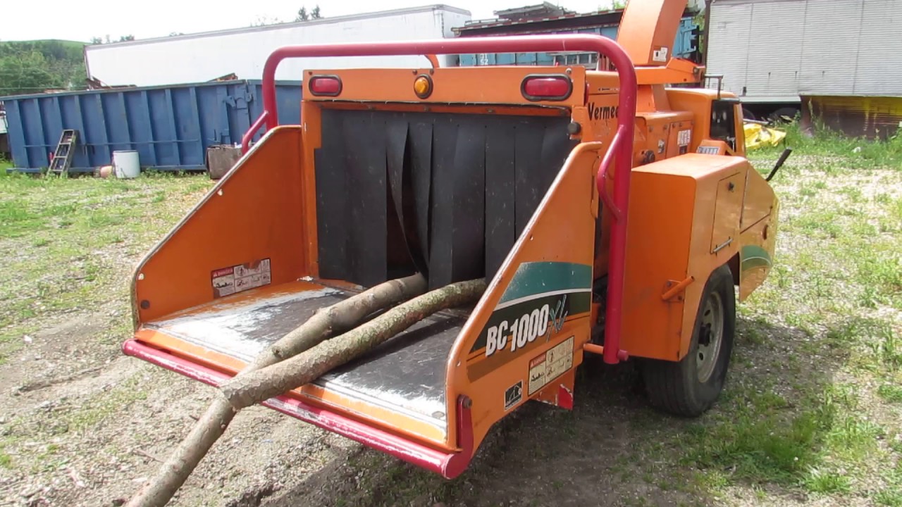 Vermeer BC1000XL Wood Chipper YouTube