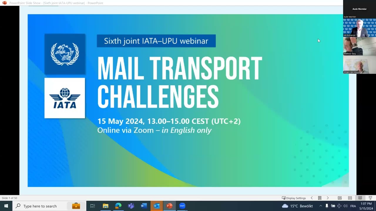 casino money 6th joint IATA–UPU webinar