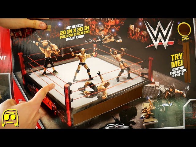 WWE Elite RAW Main Event Ring with EXCLUSIVE Goldberg Toy Playset Unboxing,  Construction \u0026 Review!! - YouTube