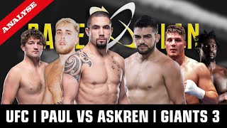 PAUL VS ASKREN - ECHTER BOXKAMPF ODER ZIRKUSSHOW? | UFC | GIANTS 3 | GAME PLAN | #44