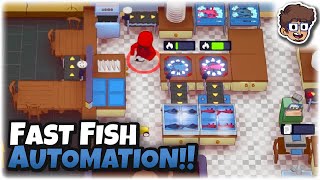 Fast Fish Automation! | Cooking Roguelike | PlateUp!