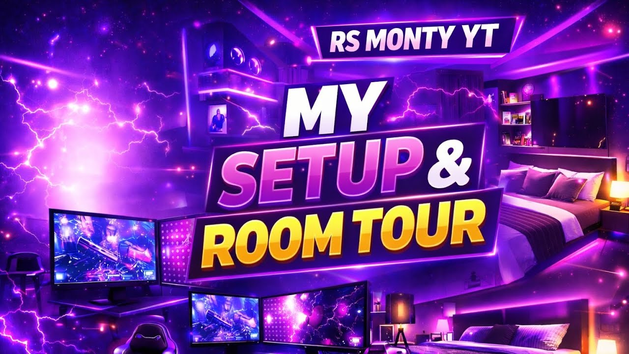 my gaming setup tour - YouTube