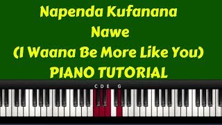 Video thumbnail of "Kufanana Nawe ( I Wanna Be More Like You) Piano Tutorial(Instructor- Emmanuel)"
