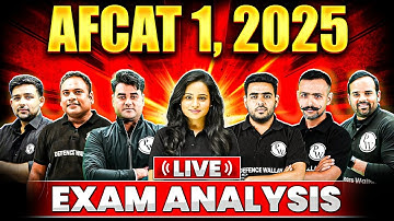 AFCAT 1, 2025 Exam Analysis  💪  | AFCAT Live Paper Discussion 🤩