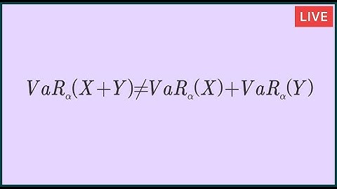 Live Session – Risk Theory I – Example of Value at Risk Calculations