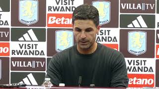A squad victory today, really pleased - Arteta on Arsenals 1-0 win at Aston Villa.