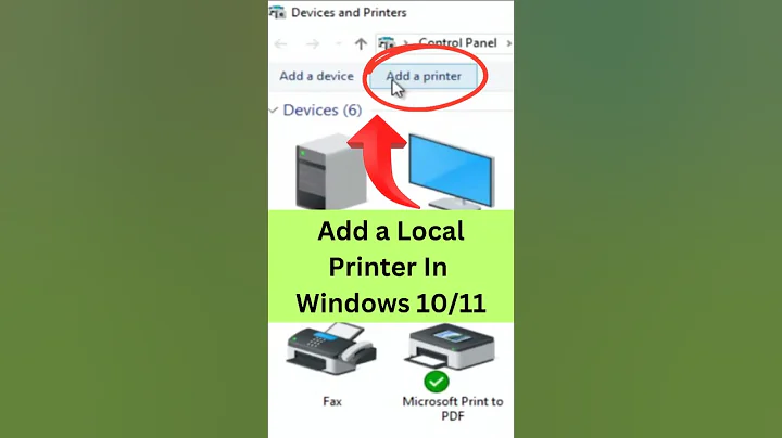 Add A Local Printer in Windows 10/11