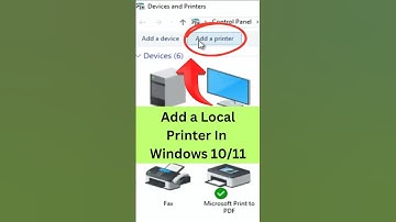 Een lokale printer toevoegen in Windows 10/11