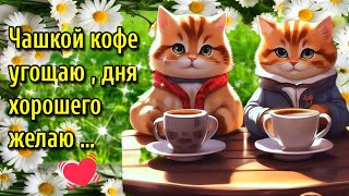 🌞🌼☕Самого доброго весеннего утра!💗Благословенного дня!💗Красивая музыкальная открытка🌼🌼