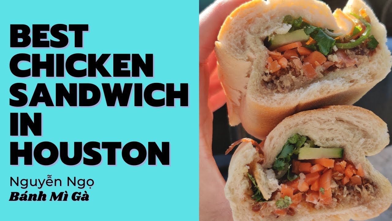 The BEST CHICKEN SANDWICH in Houston?!? Bánh Mì Gà Nguyen Ngo